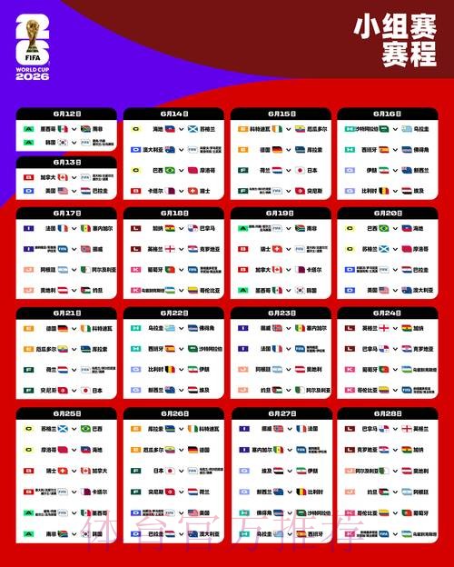 2026世界杯每日赛程今日高清直播直播平台 2026世界杯每日赛程今日高清直播直播平台